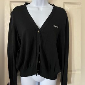 POPSUGAR Black Cardigan XXL